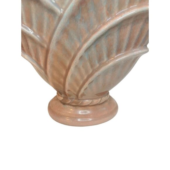 Artistic California 502 Pink Blue Fan Vase Art Deco Style Pottery 9"h x 12"h x 3 - Picture 8 of 10